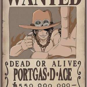 One Piece - Poster Ricercato "Wanted Portgas D. Ace" 91.5 x 61 cm AbyStyle