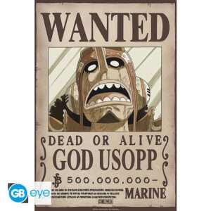 One Piece Poster Wanted Usopp Wano 52 x 38 Cm Gbeye