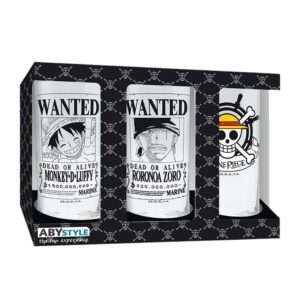 One Piece Set Di 3 Bicchieri 290Ml Crew Abystyle