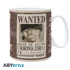 One Piece - Tazza - 460 Ml - "zoro Wanted" - Subli - Box