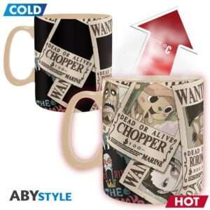 One Piece Tazza Cambia Colore 460 Ml Wanted Abystyle