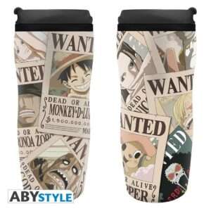 One Piece Tazza Da Viaggio 355 Ml "Wanted" Abystyle