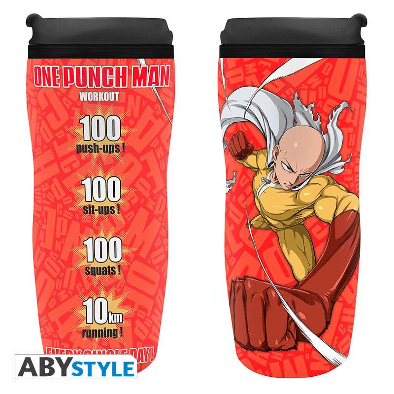 One Punch Man Tazza Da Viaggio "Saitama" Abystyle