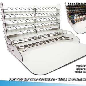 Paint Display E Work St W Storag 50x37 Accessori Per Modellismo Vallejo
