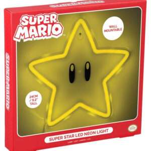 PALADONE LAMPADA NEON DA MURO SUPER MARIO SUPER STELLA NINTENDO SUPER MARIO - LAMPADE