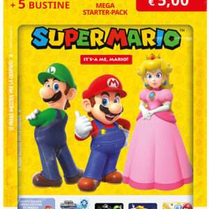Panini Adesivi Super Mario Starter Set 5 Buste + 1 Limited Nintendo Super Mario - Carte Da Gioco/collezione
