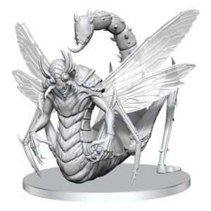 Pathfinder Deep Cuts Unpainted Miniature Derakni (locust Demon) Wizbambino