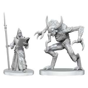 Pathfinder Deep Cuts Unpainted Miniatures Vloriak (despoiler Demon) & Demonologist Wizbambino