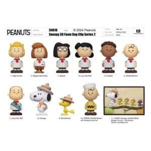 Peanuts 3d Pvc Bag Clips Snoopy Series 2  Con Figura Int.