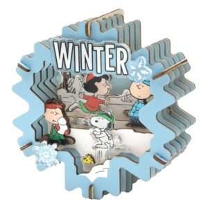 Peanuts Puremind Model Kit In Legno Theater Winter Wonderland Pantasy