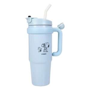 Peanuts Thermo Cup Con Cannuccia Snoopy 887 Ml Blue Sky Studios