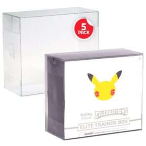 PET Protectors 5-Pack For Booster Boxes / Elite Trainer Boxes Ver. 2 Evoretro
