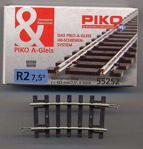 Piko 55252 Binario curvo 7,5° R2 H0 Accessori Modellismo