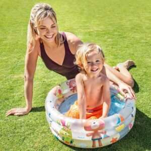 Piscina Baby Gonfiabile Fantasia 3 Anelli 61 x 22 cm Intex 57106