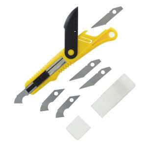 PLASTIC CUTTER SCRIBER TOOL & 5 BLADES ACCESSORI PER MODELLISMO VALLEJO
