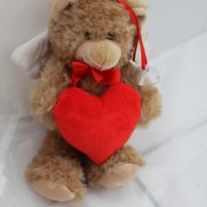 PLAYTIME - Orsetto angelo con cuore da appendere con ventosa 23cm
