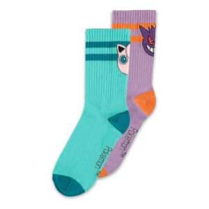 Pokemon Calzini 2-pack Heads Grey 39-42 Difuzed