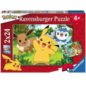 Pokémon Children's Jigsaw Puzzle Pikachu & Friends (2 X 24 Pezzi) Ravensburger