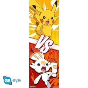 Pokemon - Poster Da Porta - Pikachu E Scorbunny (53x158)