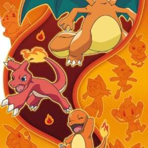 Pokemon Poster Maxi Starter Fuoco Kanto 91.5 x 61 cm Gbeye