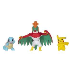 Pokémon Select Battle Figura Pikachu, Squirtle, Hawlucha 7,5 Cm Jazwares