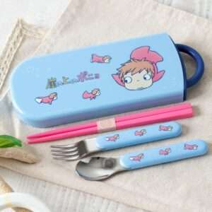 Ponyo Bacchette Cinesi & Spoon & Fork Set Ponyo On The Cliff Skater