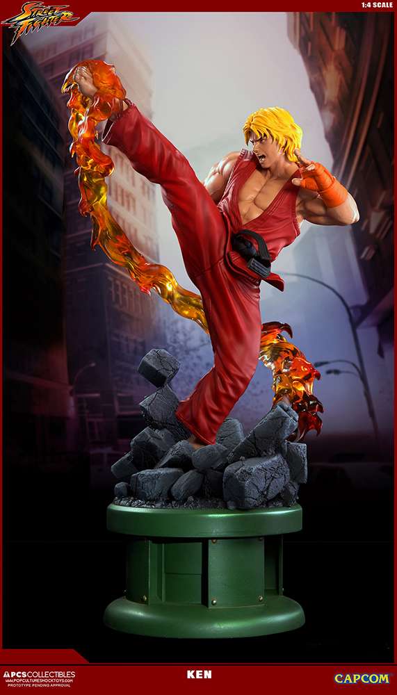 POP CULTURE SHOCK COLLECTIBLES Inc STREET FIGHTER 5 KEN 1/4 ULTRA STATUA