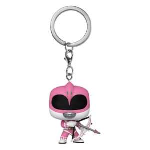 Power Rangers 30th Pop! Vinile Portachiavis 4 Cm Pink Ranger  Funko