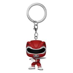 Power Rangers 30th Pop! Vinile Portachiavis 4 Cm Red Ranger  Funko