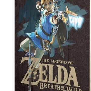 PYRAMID INTERNATIONAL LEG OF ZELDA BOTW GAME COVER WOOD PRINT STAMPA SU LEGNO