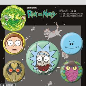 Pyramid International Rick E Morty Faces Badge Pack Badge Pack
