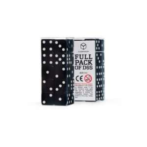 Q Workshop Dice Set Full Pack D6 Black (20) Q Workshop