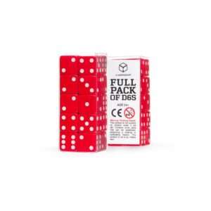 Q Workshop Dice Set Full Pack D6 Red (20) Q Workshop