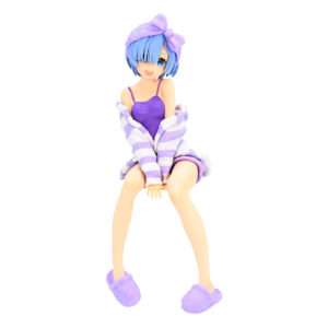 Re:zero Noodle Stopper Pvc Statua Rem Room Wear Purple Color Ver. 14 Cm Furyu