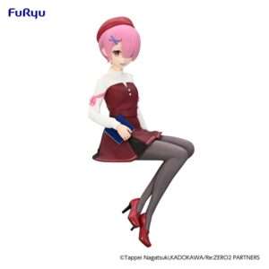 Re:zero Starting Life In Another World Noodle Stopper Pvc Statua Ram Book Girl Ver. 14 Cm Furyu