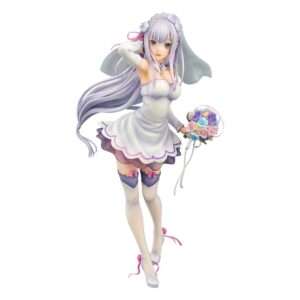 Re:zero -starting Life In Another World- Pvc Statua 1/7 Emilia Wedding Ver. 25 Cm Phat!
