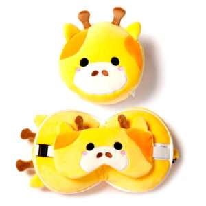 Relaxeazzz Giraffe Da Viaggio Cuscino Eye Mask Puckator