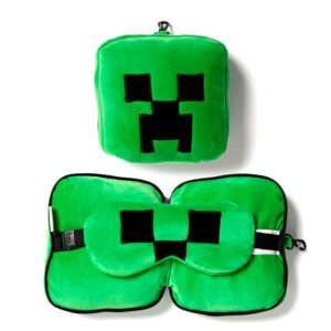 Resteazzz Minecraft Creeper Da Viaggio Cuscino Eye Mask Puckator