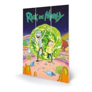 Rick E Morty In Legno Wall Art Portal 20 X 30 Cm Pyramid International