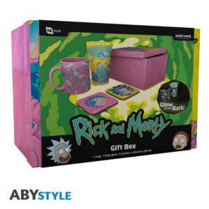 Rick E Morty - Pck Bicchieri Xxl +mug+ 2 Sottobicchieri"pattern"