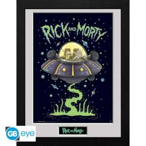 Rick E Morty Stampa Incorniciata "Ship" (30x40 Cm) GB Eye