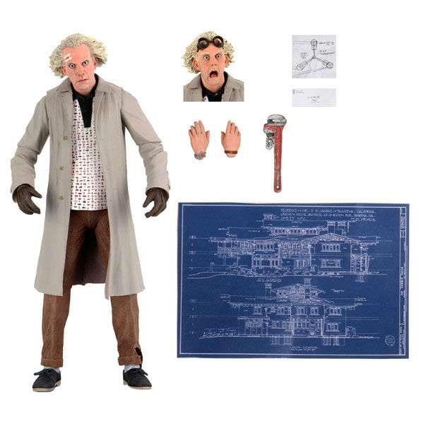 Ritorno Al Futuro Statua Doc Brown Ultimate Figura 18cm Neca