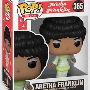 Rocks Pop! Vinile Musica Aretha Franklin Vestito Verde 9 cm Funko Scatola Rovinata