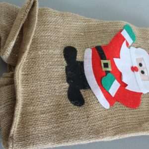 Sacco di Babbo Natale in Juta con disegno cm 60x90 Como Giochi