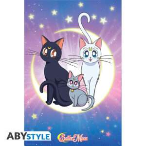 Sailor Moon Poster "Luna, Artemis & Diana" 91.5x61 Cm Abystyle