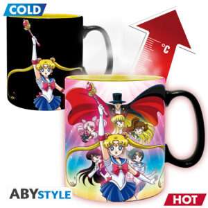 Sailor Moon - Tazza Heat Change - 460 Ml - Group