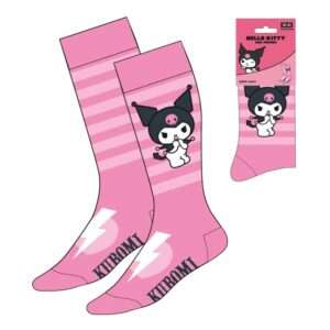 Sanrio Calzini Kuromi Pink Stripes 36-43 Cerdá
