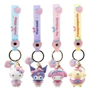 Sanrio Peach Series Portachiavi Con Hand Strap Hello Kitty E Friends  Yume Toys