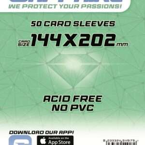 SAPPHIRE BUSTINE PROTETTIVE 144X202MM MINT 50PZ CARD PROTECTOR - CARTE DA GIOCO/COLLEZIONE