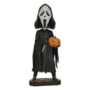 Scream Head Knocker Bobble-head Ghost Face Con Pumpkin 20 Cm Neca